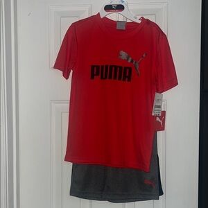 Puma Kids two piece matching short sets